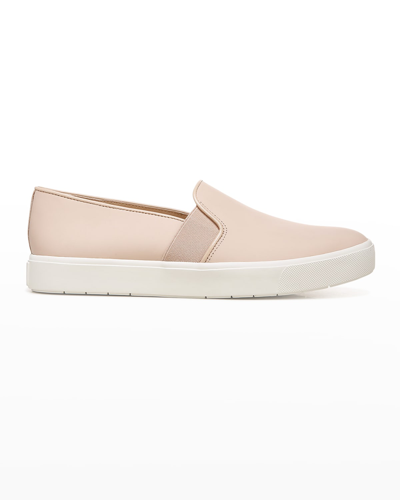 Vince Blair Leather Slip-on Sneakers In Rose Prosecco