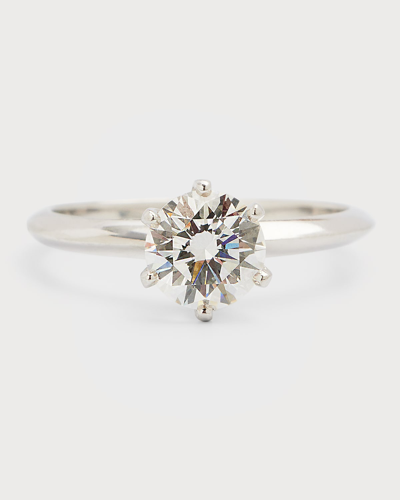 Nm Estate Tiffany Platinum 6-prong Modern Diamond Ring