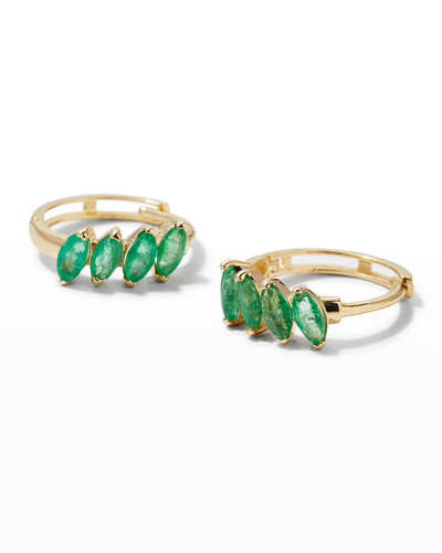 Stone And Strand Green With Envy Huggie Earrings
