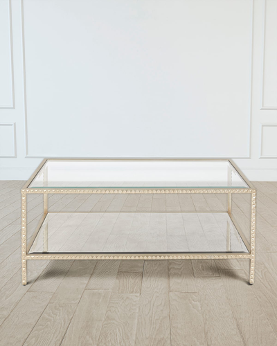 Emporium Home For William D Scott Stud Coffee Table In Silver Leaf