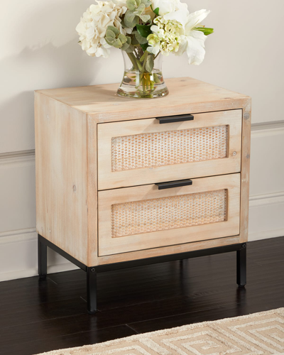Jamie Young Reed 2-drawer Side Table In Brown