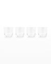 Nambe Taos Double Old Fashioned Glasses Set Of 4