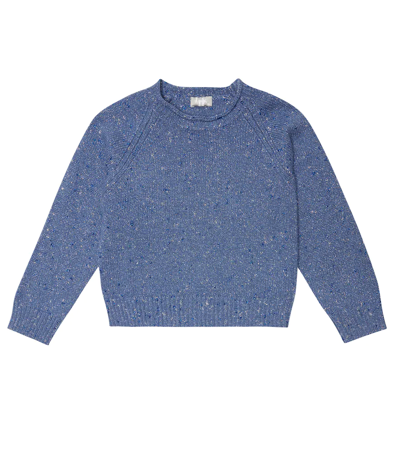 Il Gufo Kids' Wool-blend Jumper In Blue