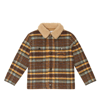 BONPOINT BAXTER羊毛混纺格纹衬衫式夹克