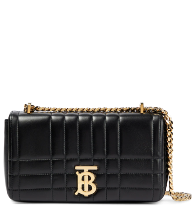 Burberry Small Lola Quilted Leather Shoulder Bag In Black