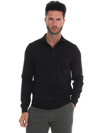 Hugo Boss Boss Polo Shirt Long Sleeves Black  Man In Black