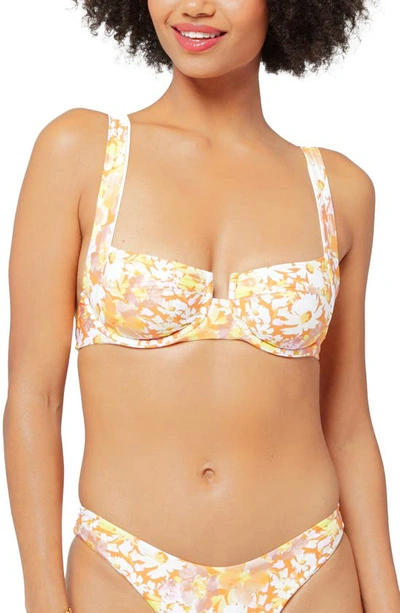 L*space Camellia Underwire Bikini Top In What In Carnation