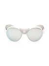 Moncler Steradian Sunglasses In Optic White Ice Mirror Polarized
