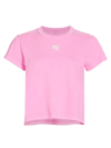 Alexander Wang T Puff Logo Cotton Tee In Pink