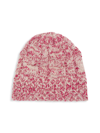 Portolano Collection Wool Blend Beanie In Pink Wine