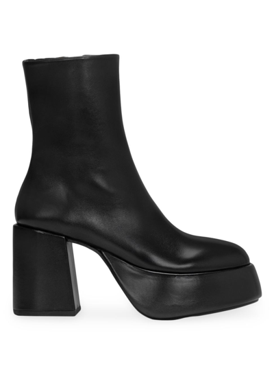 Marsèll Women's Tacplat Platform Leather Booties In Nero