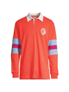 Billionaire Boys Club North Star Rugby Shirt In Hot Coral