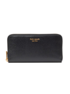 Kate Spade New York Morgan Saffiano Leather Zip Around Continental Wallet In Black/gold