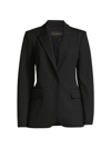 Kobi Halperin Collette Peak-lapel Single-button Jacket In Black