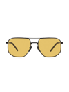 Prada 57mm Square Sunglasses In Matte Black