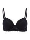 Hanro Luxury Moments Lace T-shirt Bra In Black