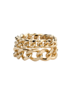 JENNIFER FISHER WOMEN'S DEAN 10K-GOLD-PLATED DOUBLE-BAND RING