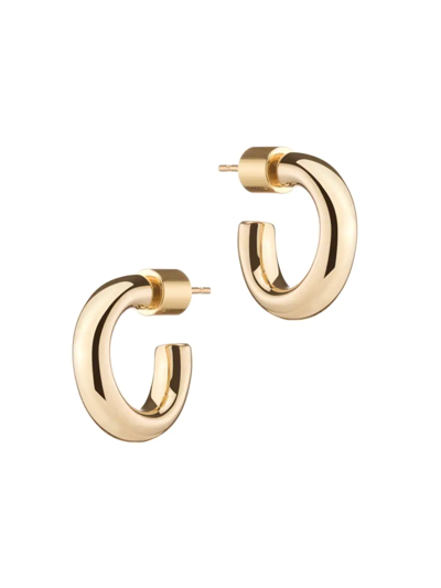 Jennifer Fisher Lilly 10k-gold-plated Micro Huggie Hoop Earrings In Yellow Gold