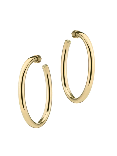 Jennifer Fisher Law 10k-gold-plated Hoop Earrings In Yellow Gold