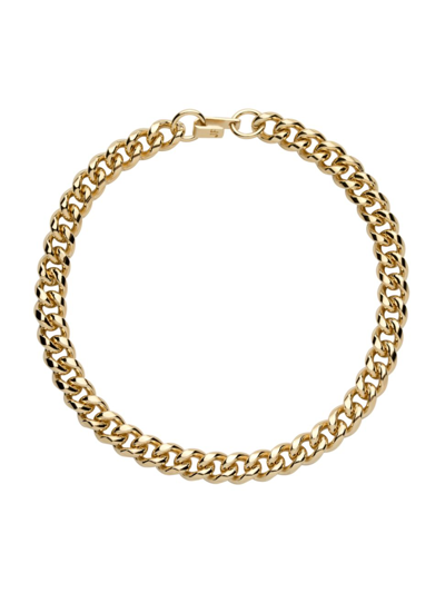 Jennifer Fisher Dean 10k-gold-plated Curb-chain Necklace In Yellow Gold