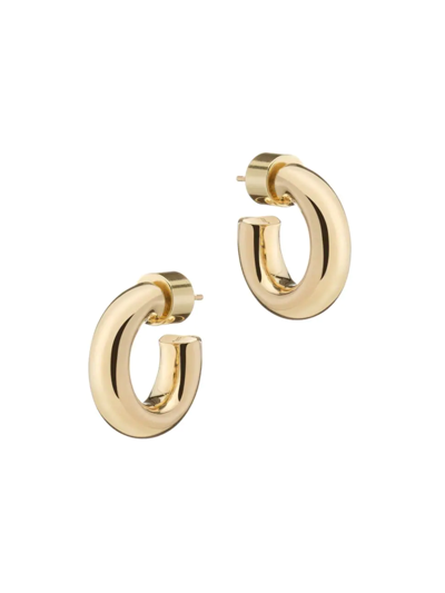 Jennifer Fisher Natasha 10k-gold-plated Micro Huggie Hoop Earrings In Yellow Gold