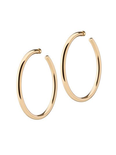 Jennifer Fisher Samira 10k-gold-plated Hoop Earrings In Yellow Gold