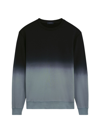 Bugatchi Dip-dye Ombre Crewneck Sweater In Cement