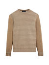 Bugatchi Herringbone Jacquard Sweater In Tobacco