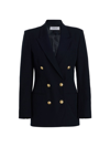 Derek Lam 10 Crosby Women's Walter Double-breasted Jacket In Midnight