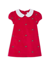 CLASSIC PREP BABY GIRL'S, LITTLE GIRL'S & GIRL'S PAIGE EMBROIDERED TREE CORDUROY DRESS