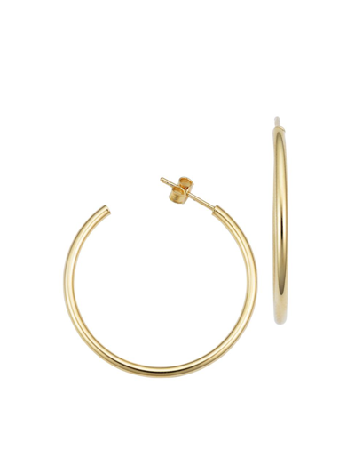 Oradina 14k Yellow Gold Sicily Hoops