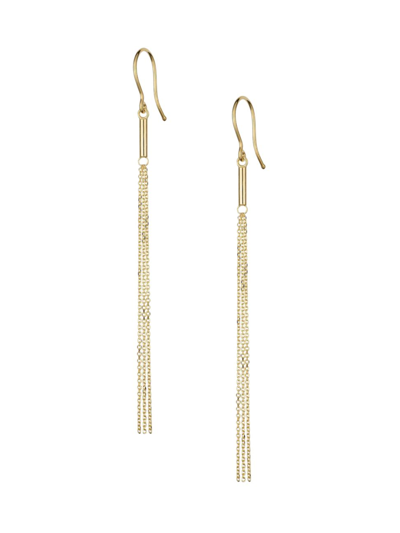 Oradina 14k Yellow Gold Vicenza Tassel Drop Earrings