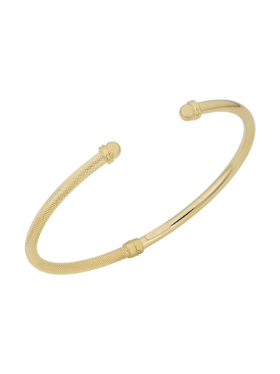 Oradina 14k Yellow Gold Red Carpet Cuff