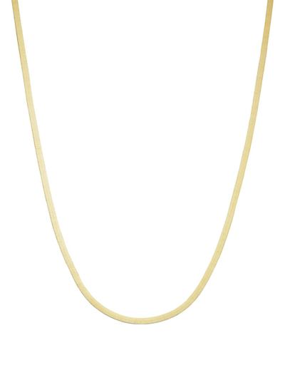 Oradina 14k Yellow Gold Park Avenue Herringbone Choker