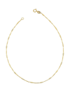 ORADINA WOMEN'S 14K YELLOW GOLD VICENZA ROLO ANKLET