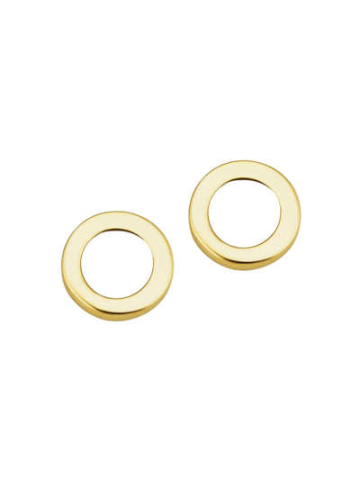 Oradina 14k Yellow Gold Full Circle Studs