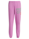 Freecity Logo Sweatpants In Pink Juice