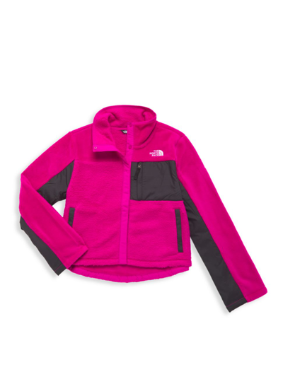 The North Face Kids' Little Girl's & Girl's Fleece Mashup Jacket In Fuschia Pink