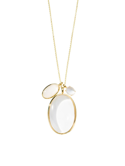 Ippolita Women's Luce 18k Yellow Gold & 3-stone Pendant Necklace In Flirt