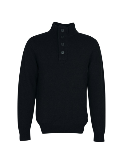 Barbour Essential Wool Jumper In Black