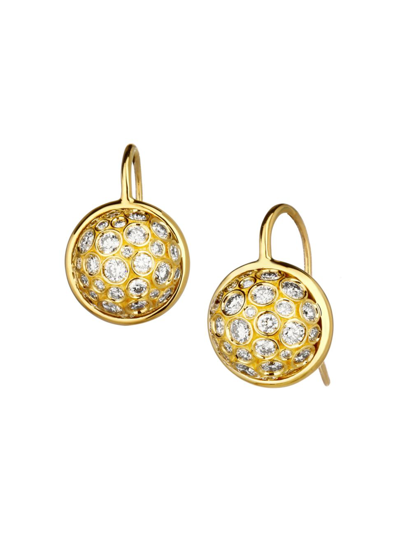 Syna Women's Cosmic 18k Yellow Gold & Diamond Ball Drop Earrings