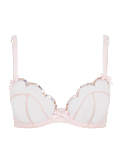 Agent Provocateur Lorna Party Plunge Underwire Bra In Baby Pink