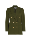 Derek Lam 10 Crosby Walter Double-breasted Jacket In Army