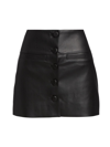 PROENZA SCHOULER WHITE LABEL WOMEN'S FAUX LEATHER MINISKIRT