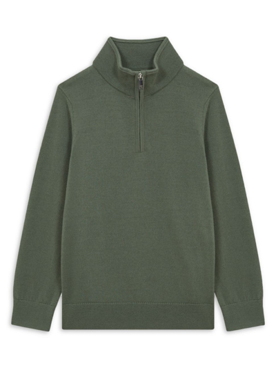 Reiss Blackhall - Rosemary Junior Merino Wool Zip-neck Jumper, Age 6-7 Years