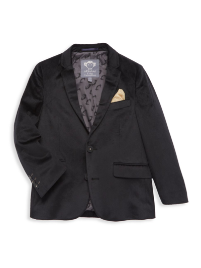 Appaman Kids' Little Boy's & Boy's Suit Blazer In Black Velvet