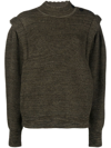 ISABEL MARANT ÉTOILE MEERYA PADDED-SHOULDER KNIT JUMPER