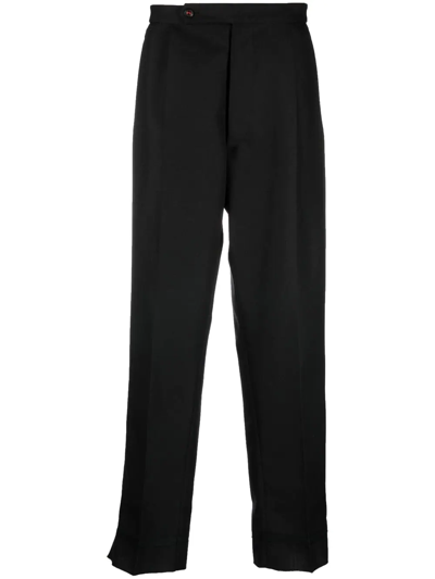 Maison Margiela Tapered-leg Tailored Trousers In Black