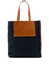 Marni Museo Pocket-detail Shoulder Bag In Blue