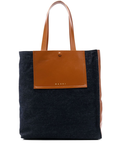MARNI MUSEO POCKET-DETAIL SHOULDER BAG